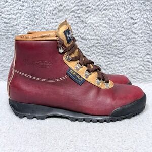 Vasque Sundowner Womens Size 7.5 N Hiking Boots Red Leather Gore-Tex Waterproof